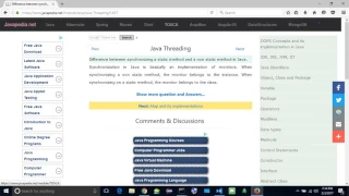 Difference between synchronizing a static method and a non static method in Java javapedia net