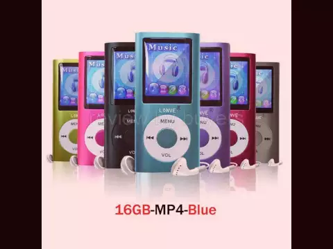 Download MP3 review mp3 player Lonve Blue 16GB  MP4 Music/Audio/Media Player with FM Radio