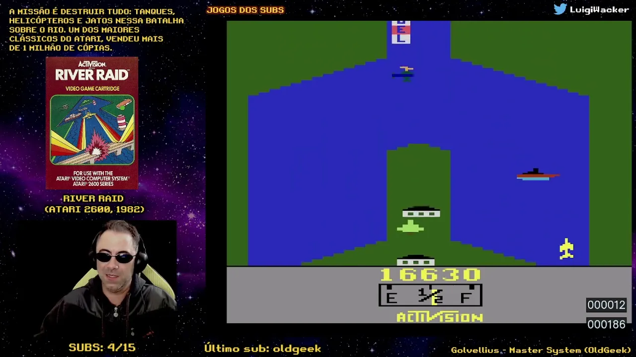 River Raid (Atari 2600) - 1° Dia (Jogos dos Subs)