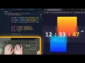 Creating Glassmorphism Modern Digital Clock UI Design with HTML CSS and JavaScript