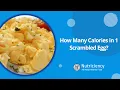 How Many Calories in 1 Scrambled Egg