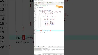 Bubble Sort program in C programming language codingexploreryt