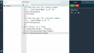 Python - Calculator Data Types Conversion