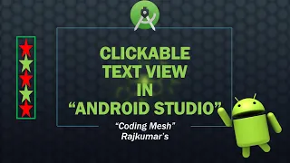 How to create clickable TextView in android application coding mesh clickable text androidstudio