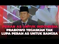 Lagu Prabowo Minta Generasi Muda Indonesia Tidak Melupakan Peran Amerika untuk Bangsa | OneNews Update