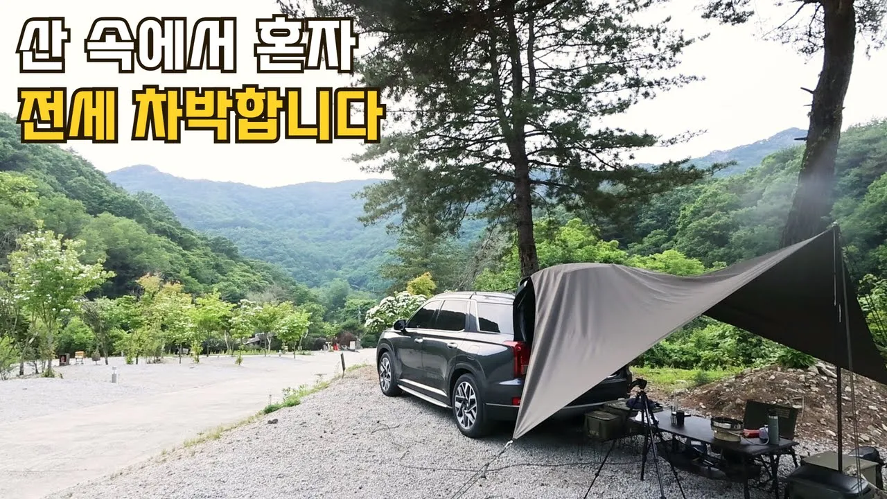 여길 저보고 다 쓰라니요.... I 차박 와서 산지기가 됨 I 완주 소양캠핑장 전세 캠핑 I 세상 편한 솔로 차박 세팅 I Car Camping 썸네일