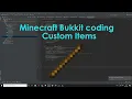 Minecraft bukkit coding 3 - Custom Items