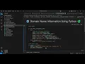 How to Get Domain Name Information Using Python WHOIS Lookup Tutorial