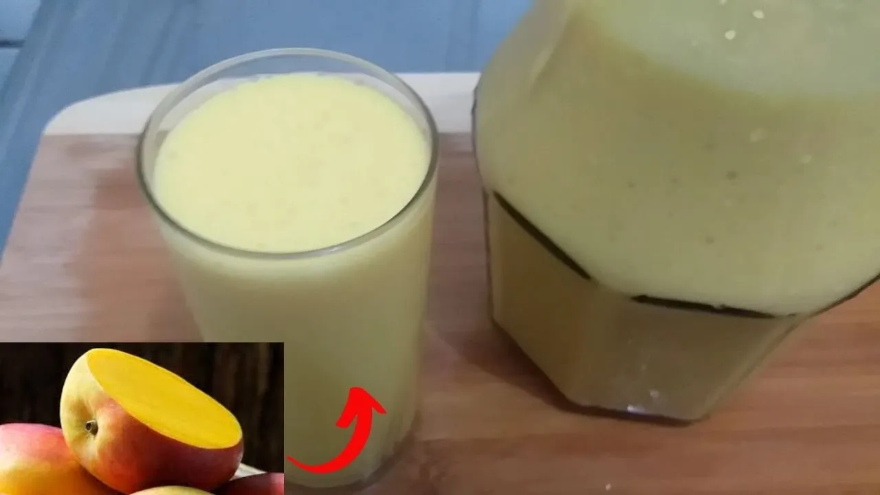 SUCO DE MANGA CREMOSO COM 3 INGREDIENTES