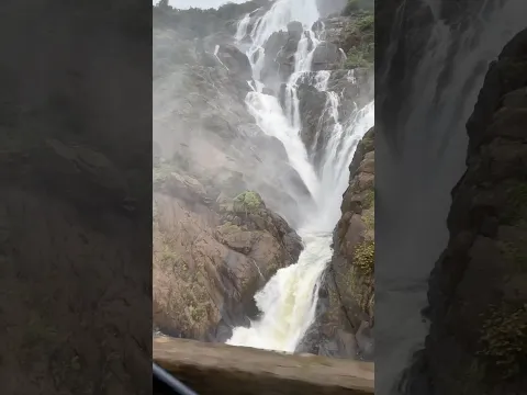 Most Beautiful Dudh Sagar Waterfalls in Monsoons ❤️18047 Shalimar ➡️ Vasco Da Gama Amaravati Exp