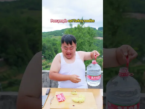 Rich People vs Poor People Eating Spicy Turkey Noodles