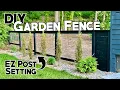 We Built a Garden Fence with Gate No Digging