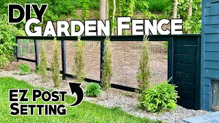 We Built a Garden Fence with Gate No Digging