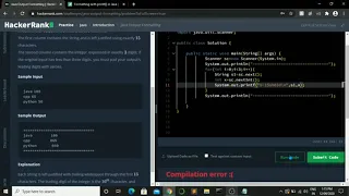 HACKERRANK JAVA OUTPUT FORMAT PRINTF IN JAVA