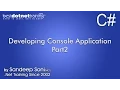 C training for beginners - Developing Console Application