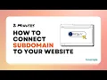 How to connect subdomain to your website Forxample