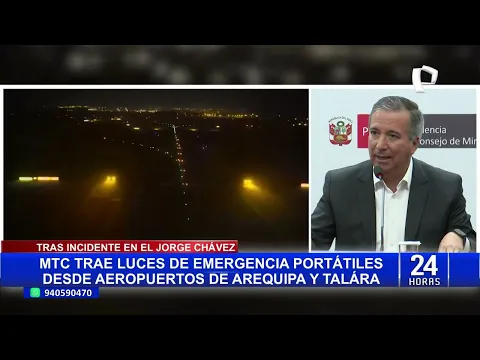 Download MP3 Traen luces de emergencia desde aeropuertos de Talara y Arequipa tras incidente en el Jorge Chávez