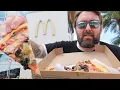 Trying McPizza in Orlando at Worlds Largest McDonalds - Fast Food Pizza Review International Drive