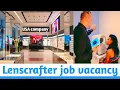 Lenscraft job vacancy Retail job vacancy Qualification Apply process Salary