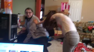 My sister is spanking the other