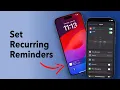 How to Set Recurring Reminders on your iPhone or iPad