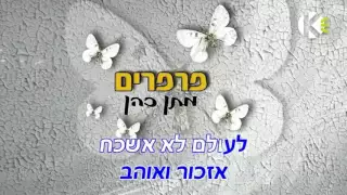 פרפרים מתן כהן שרים קריוקי 
