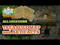 All Treasure Map Solutions Pirate Artifact Locations in Luma Island