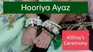 hooriya ayaz 40 days ceremony 