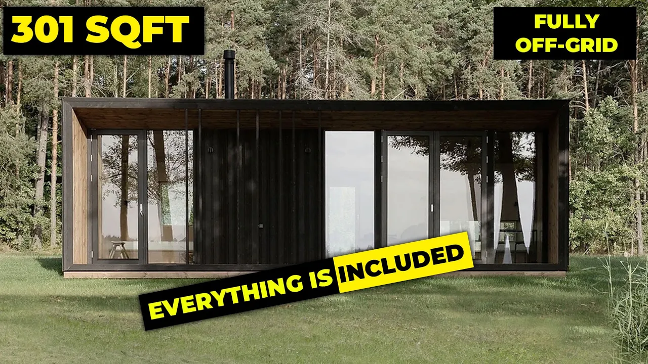 COMFORT MEETS SUSTAINABILTY. TINY HOUSE OFF-GRID SOLUTION. EVERYTHING IS INCLUDED. NO EXTRA CHARGE