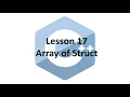 C Lesson 17 - Array of Struct COMP2011