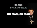 Drake - Back To Back (Lyrics)