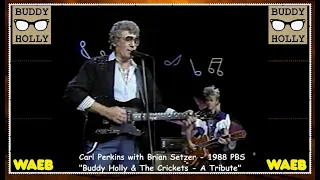 Download Carl Perkins with Brian Setzer - Hits Medley from Buddy Holly Tribute (1988 PBS) MP3