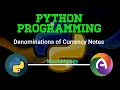 Currency Note Denominations in Python Programming Microbiology CS Paper Complementary
