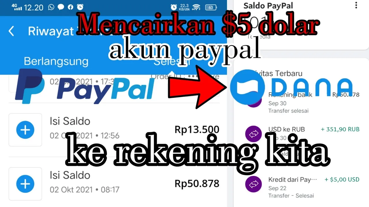 Cara mencairkan saldo convert Paypal dibawah 10 USD Top up