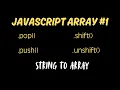 Javascript Array Methods Part One