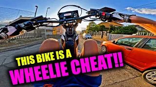 Sneaky wheelies around the block - SURRON ULTRA BEE - RAW