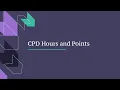 What are CPD hours and points A simple explanation