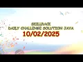 SkillRack Daily Challenge Java Solution 2025