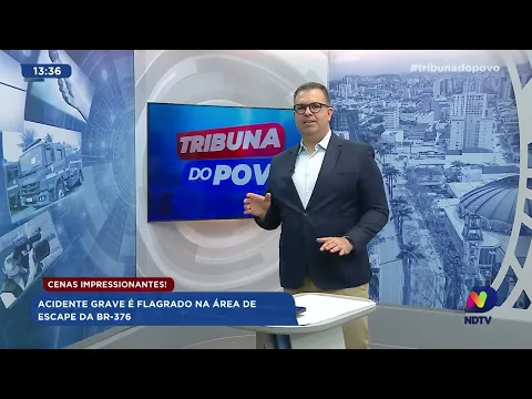 Cenas impressionantes! Acidente grave é flagrado na área de escape da BR-376