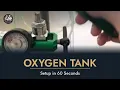 TURNING ON PORTABLE OXYGEN TANK