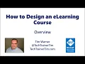 How to Design an eLearning Course - Overview