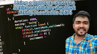 Using a Robot to Print the Lexicographically Smallest String Leetcode 2434 Stack HashTable