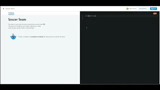 Sololearn Intro to Python Soccer Team