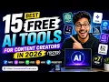 15 Best Free AI Tools for Content Creators in 2026 Tested