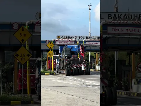 Perjuangan masuk toll lintas Sumatera #truck