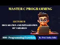11 Declaration and initialization of variables in C Declaration Statement in C C Tutorial