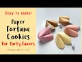 How to Make a Paper Fortune Cookie