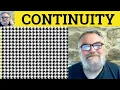 Continuity Meaning - Continuity Defined
