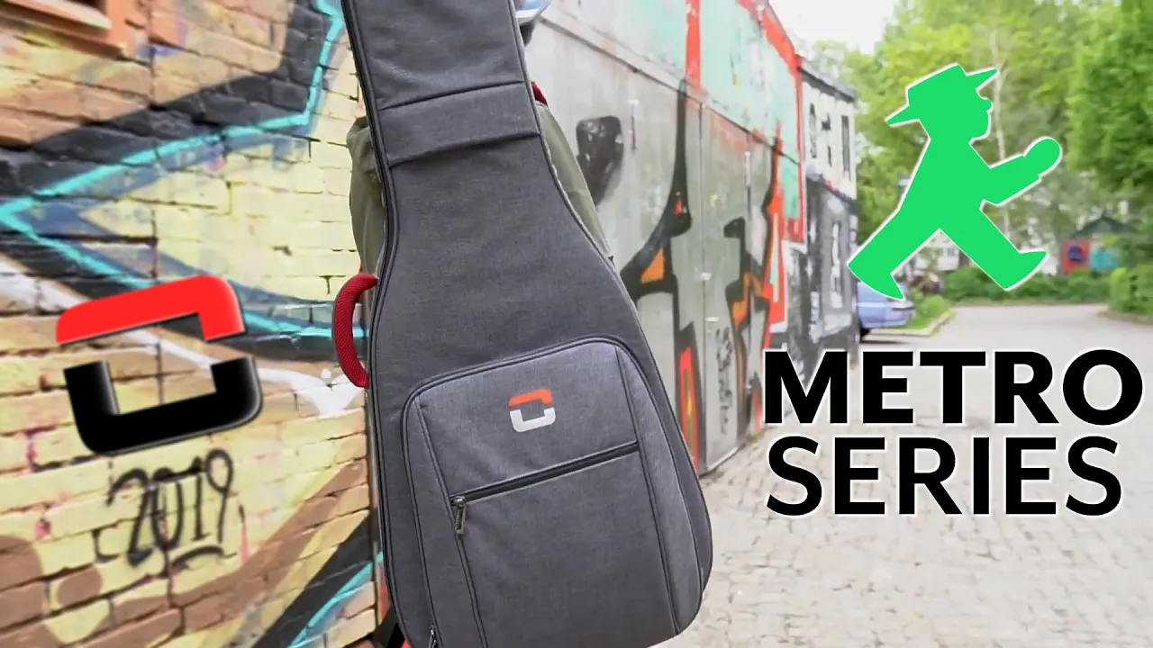 Walking around with the Crossrock Metro Series Gig bag in Berlin