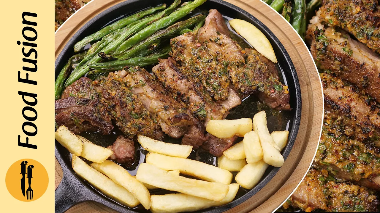 Steak with Compound Butter Recipe by Food Fusion